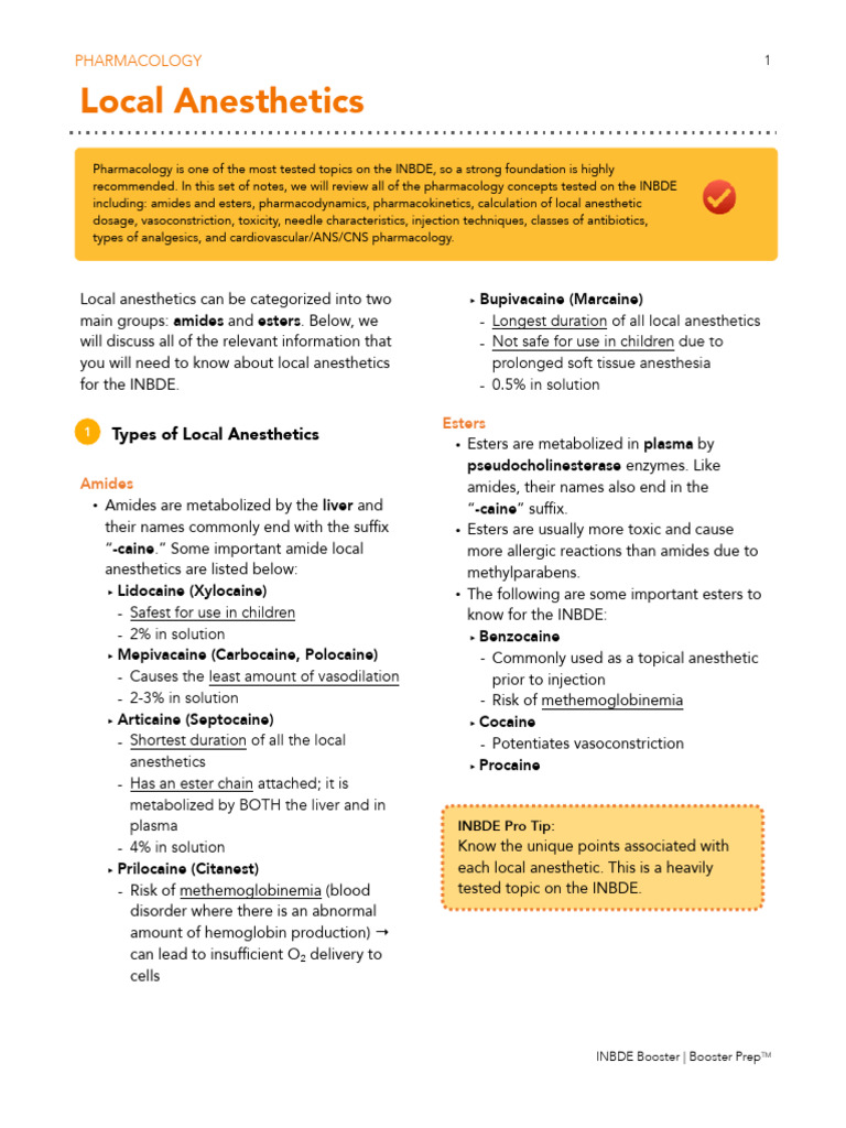 INBDE Pharmacology Study Guide | PDF | Opioid | Receptor Antagonist