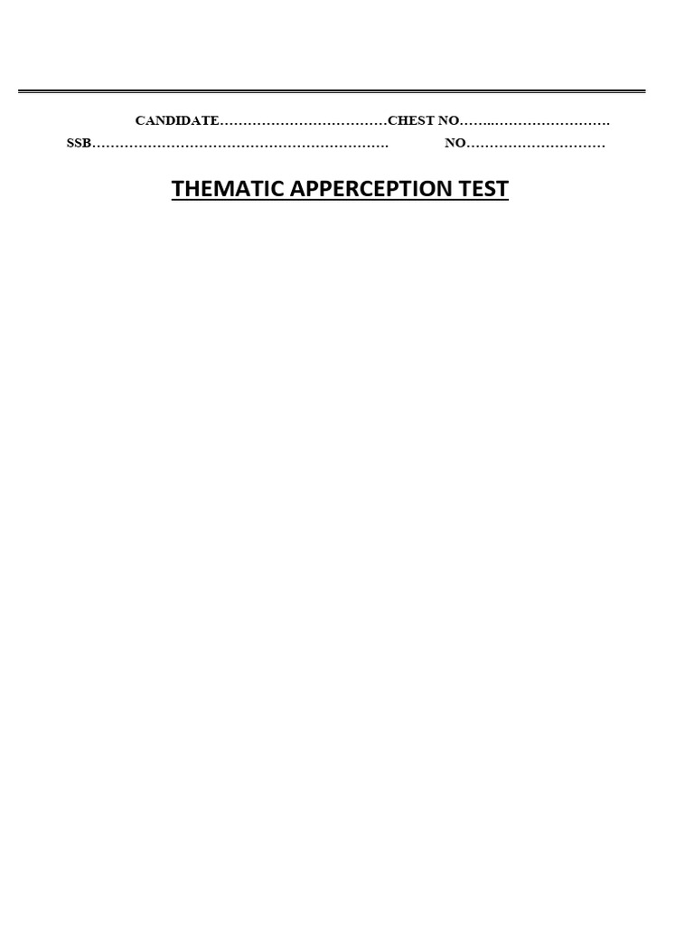 SSB Psychology Test Format Guide | PDF