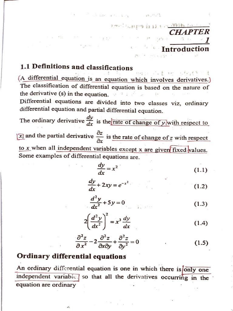 Differential Equations With Applications by Mustafa Kamal Chowdhury | PDF