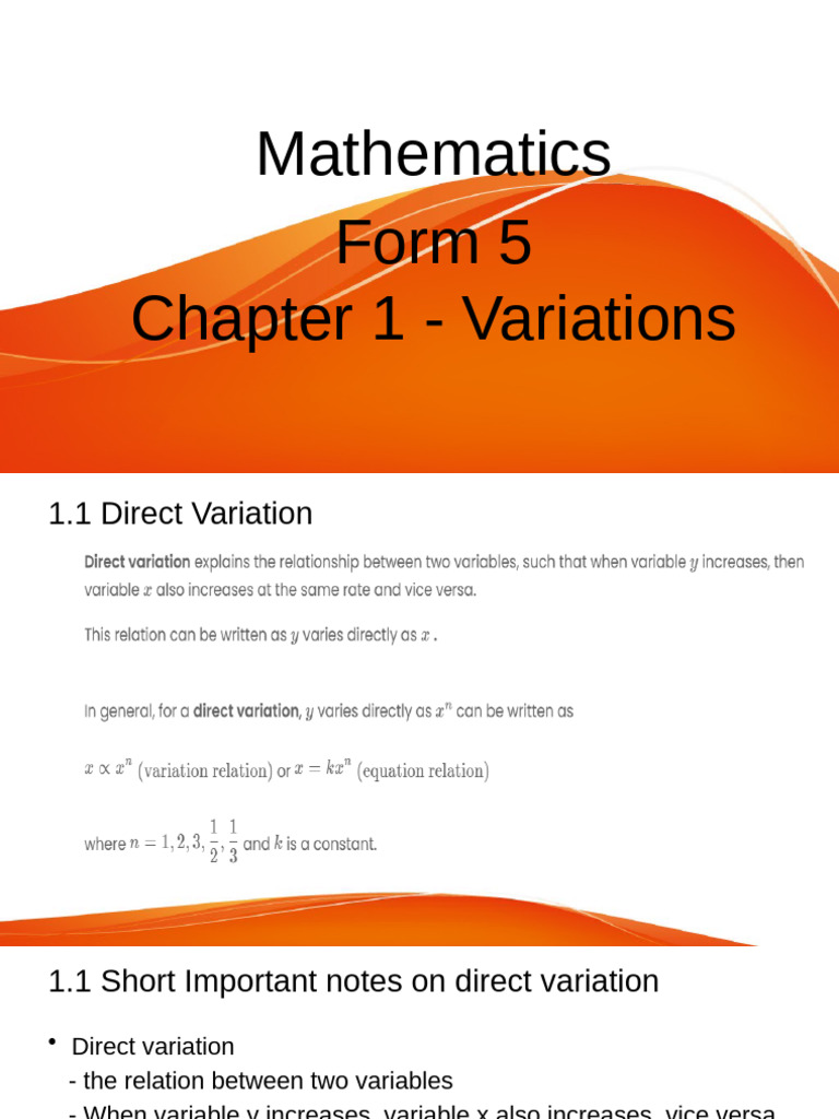Maths Chapter 1 Notes | PDF