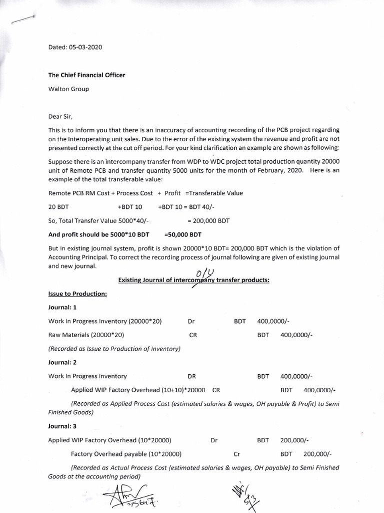 Inter Operating Unit Transfer Policy Final | PDF | Inventory | Business ...