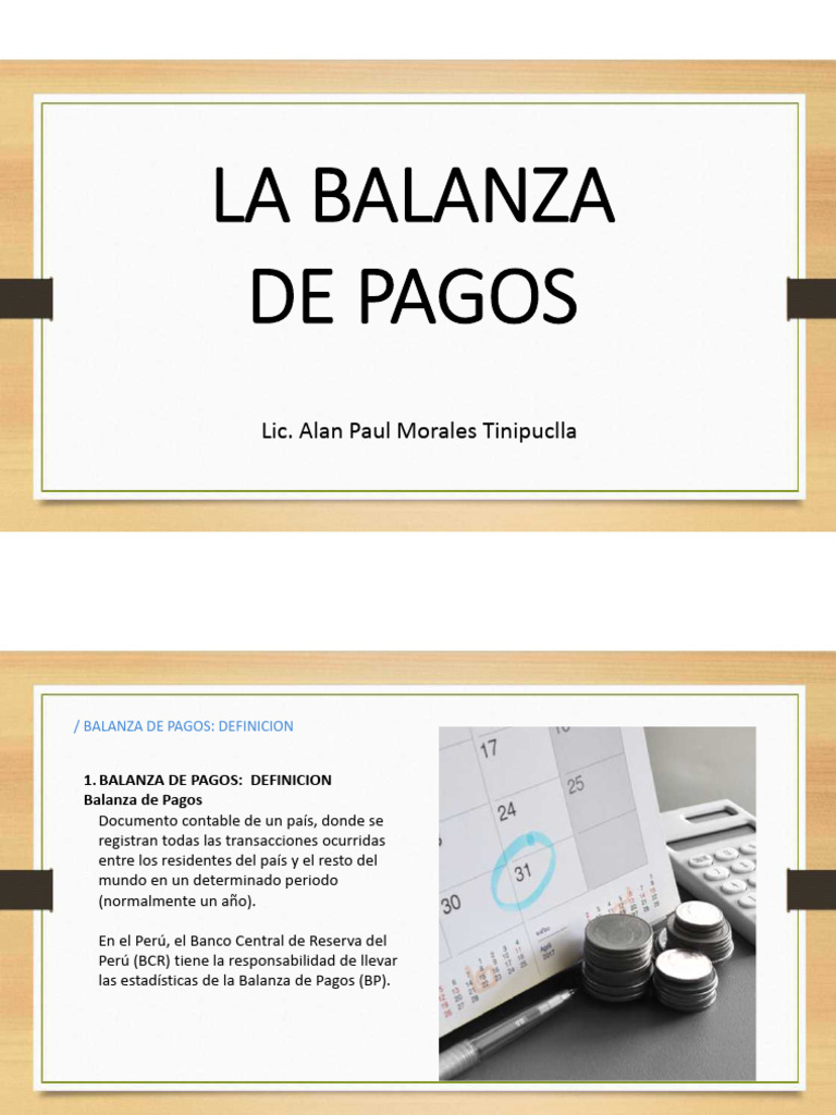 Balanza de Pagos: Definición y Componentes | PDF | Balance de pagos ...