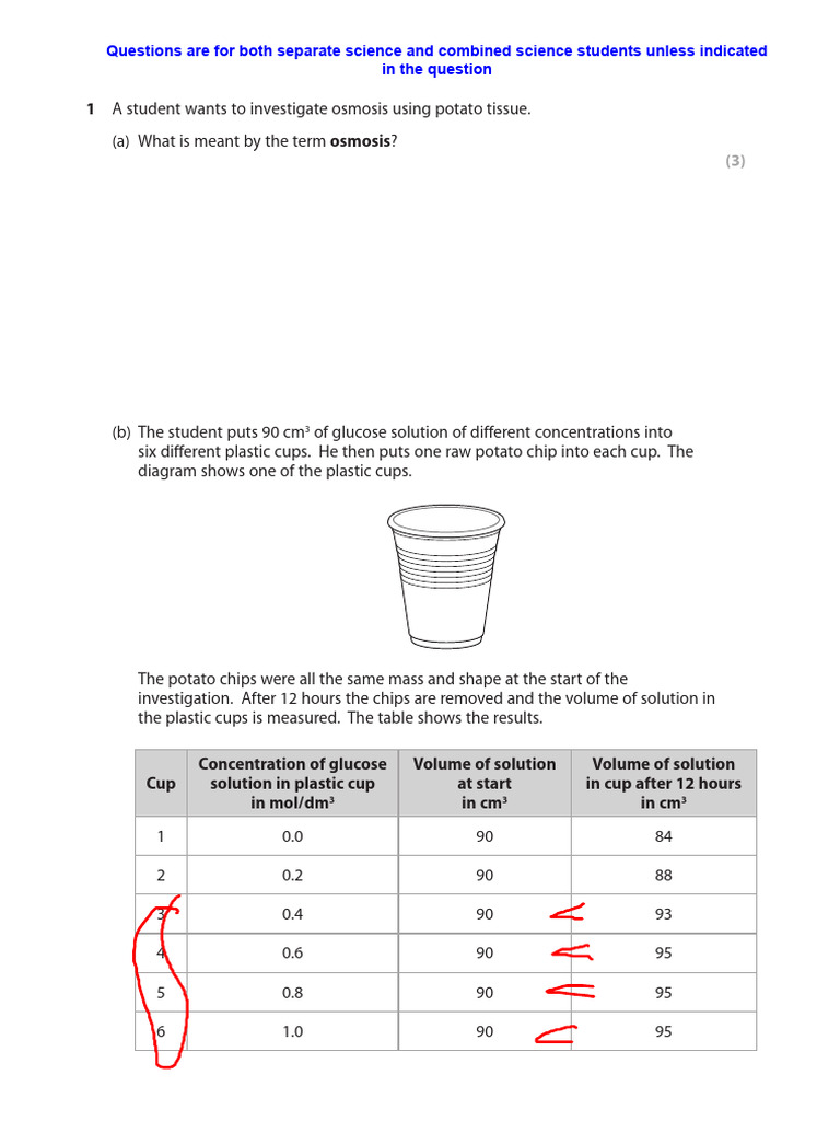 Osmosis and Diffusion Experiments | PDF | Cell (Biology) | Vacuole