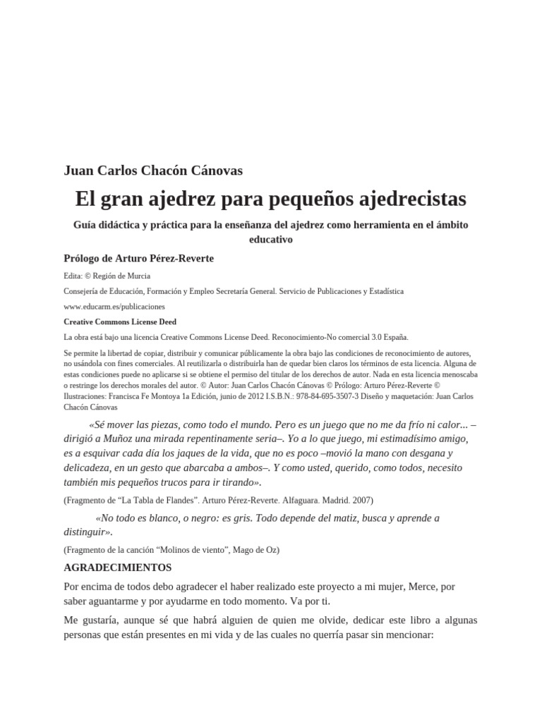 Ajedrez Educativo para Niños | PDF | Ajedrez | Sicología