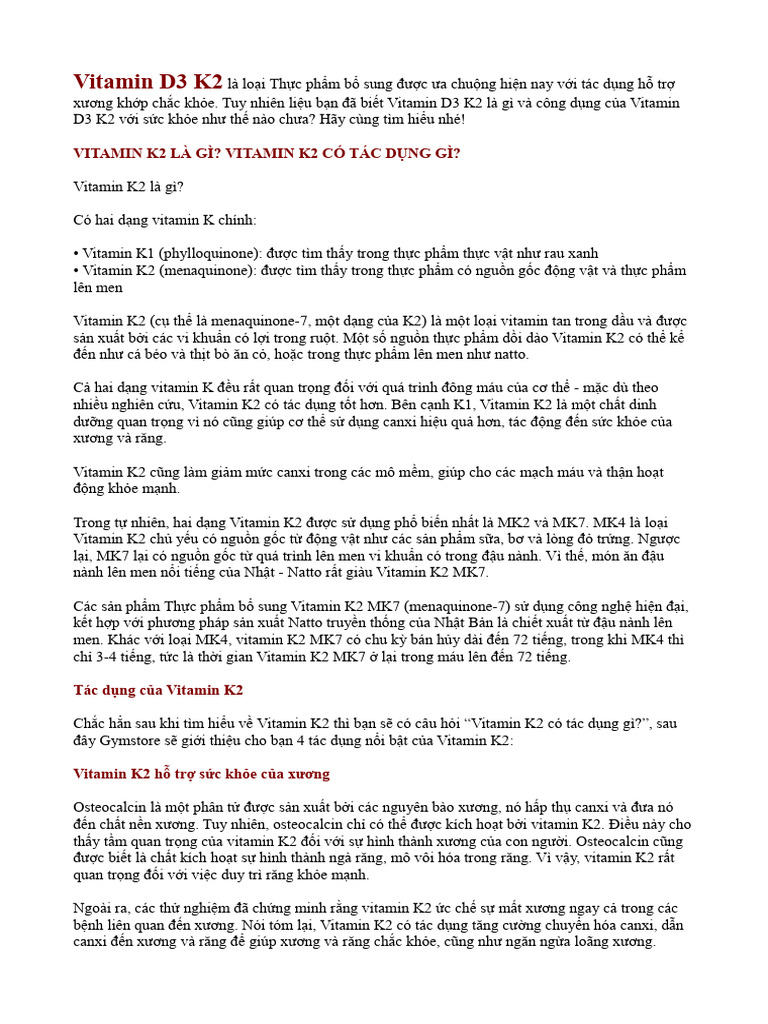 Vitamin D3 K2-1 | PDF