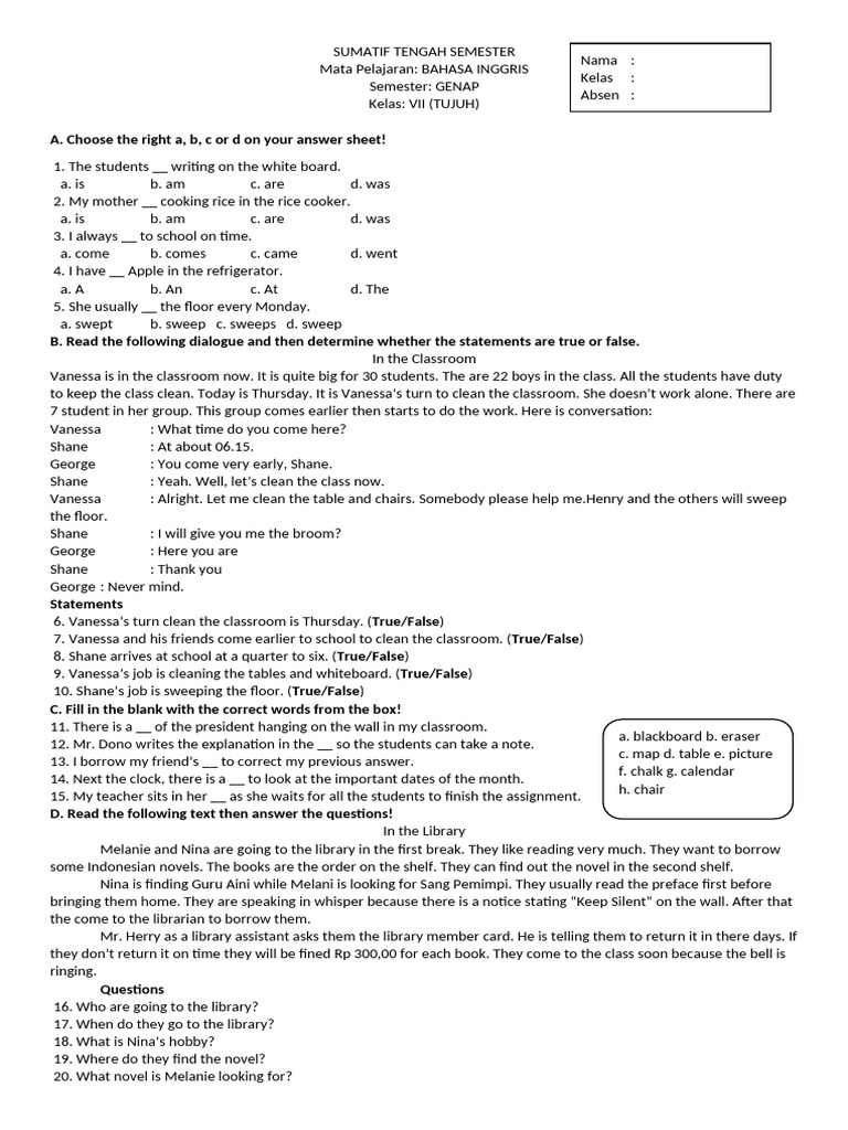 Sumatif Tengah Semester | PDF
