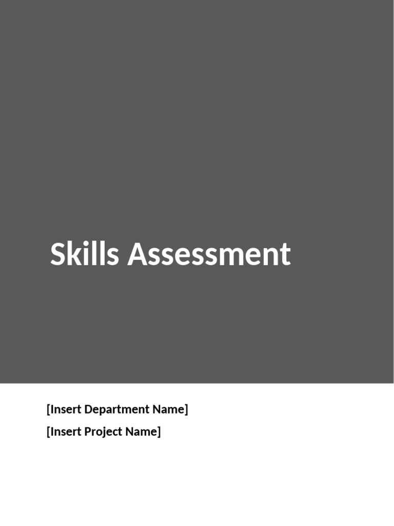 Skills Assessment Template With Instructions | PDF | Libraries | Computing