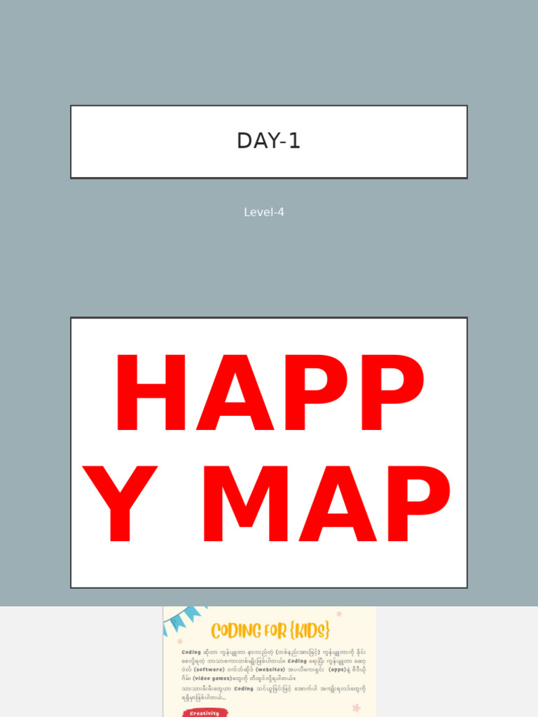 Lesson-1 (Happy Map) | PDF