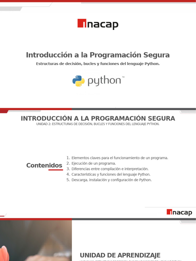 Estructuras y Funciones en Python | PDF | Programación | Programa de ...