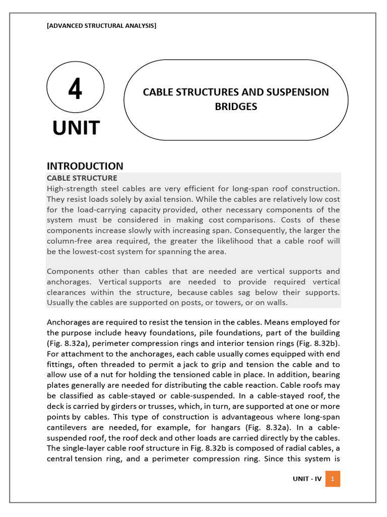 UNIT - 4 ( ASA ) | PDF | Structural Analysis | Deformation (Engineering)