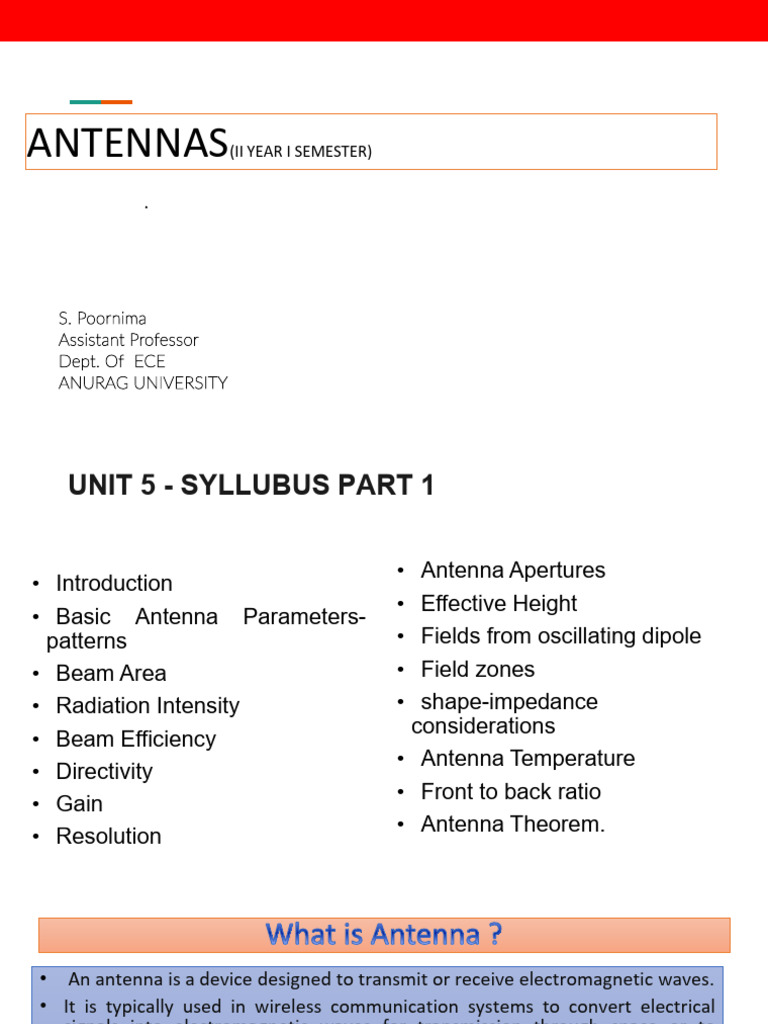1 Introduction | PDF | Antenna (Radio) | Electromagnetic Radiation