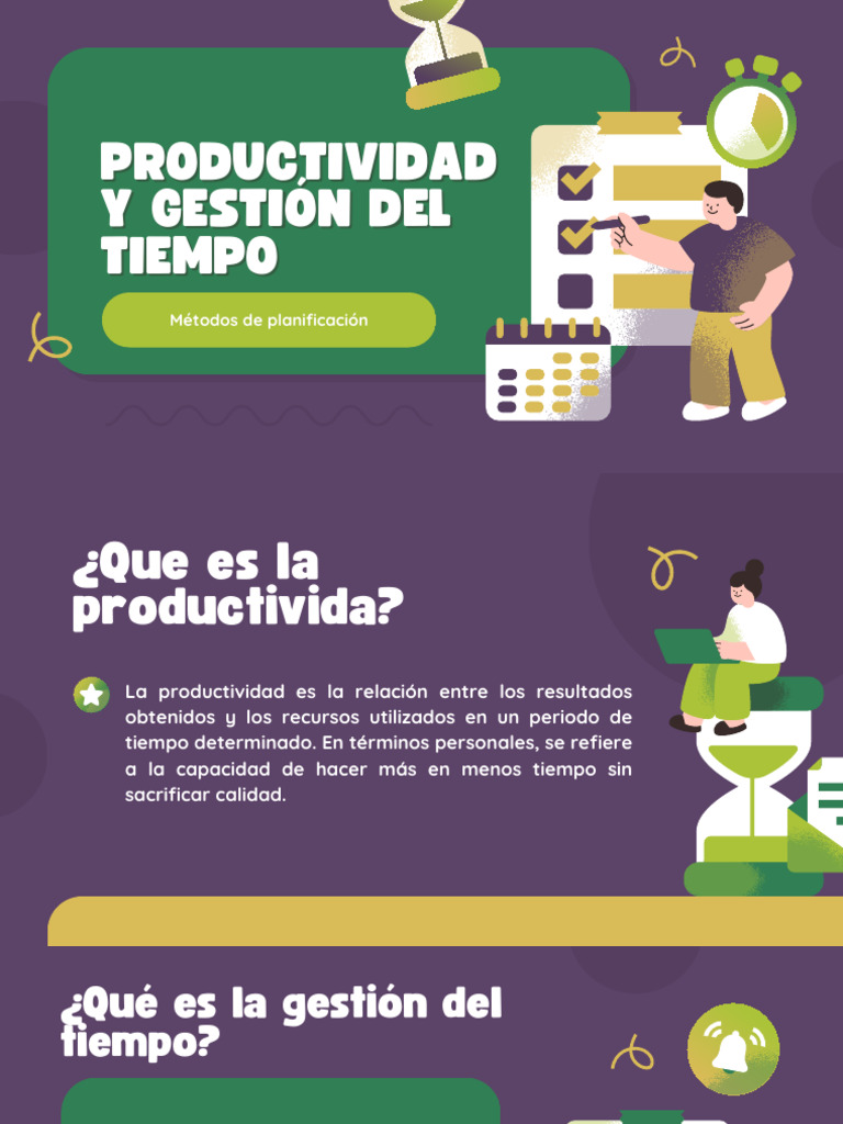 Equipo 3 Productividad y Gestión Del Tiempo | PDF | Gestión del tiempo ...