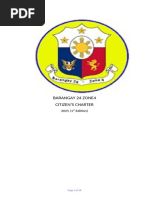 Barangay Citizens Charter 2025 Editable Final | PDF | Government