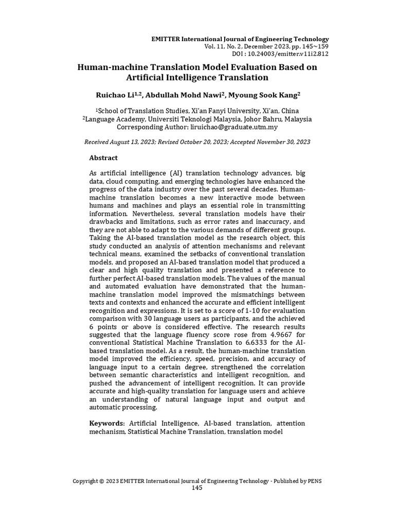 AI Translation Model Evaluation Insights | PDF | Translations ...