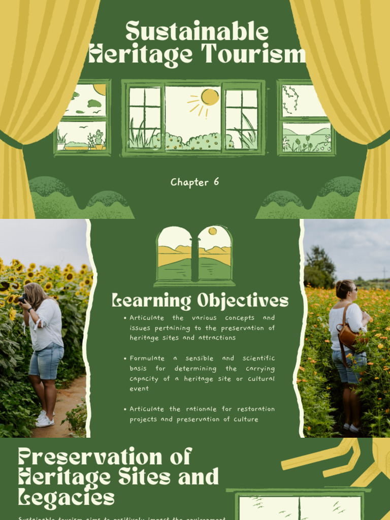Chapter 6 Sustainable Heritage Tourism Pdf Sustainability Tourism