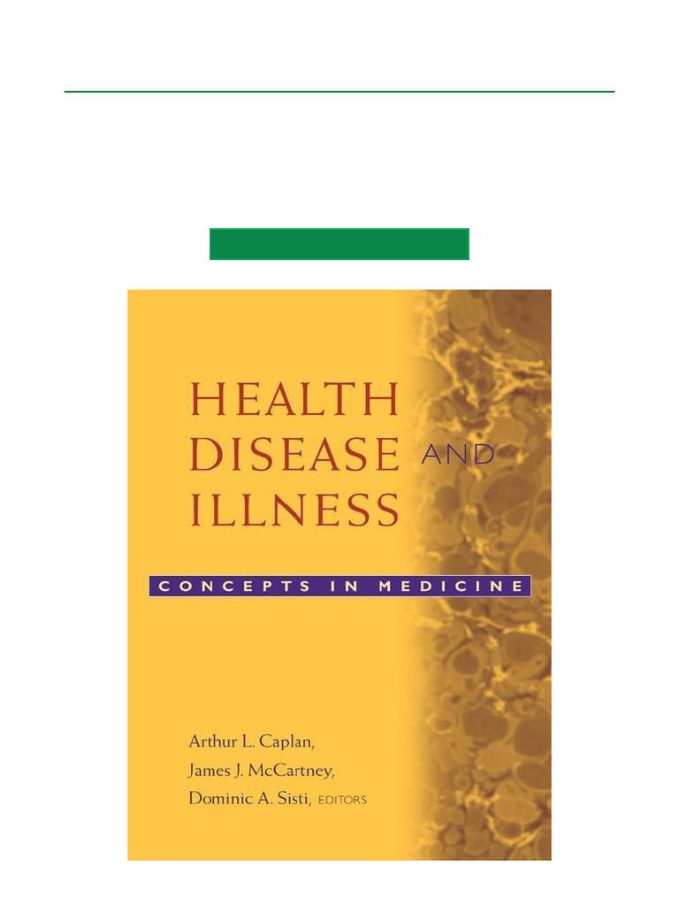 Concepts of Health and Disease | PDF | Medicine