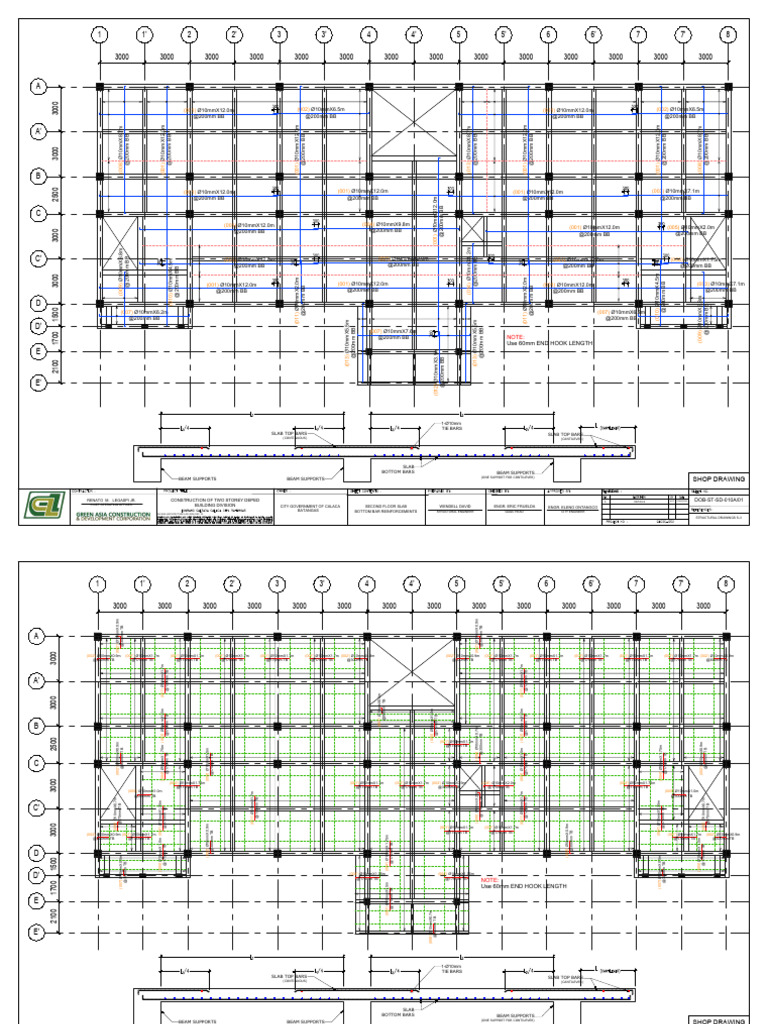 Second Floor Slab Reinforcement Details | PDF