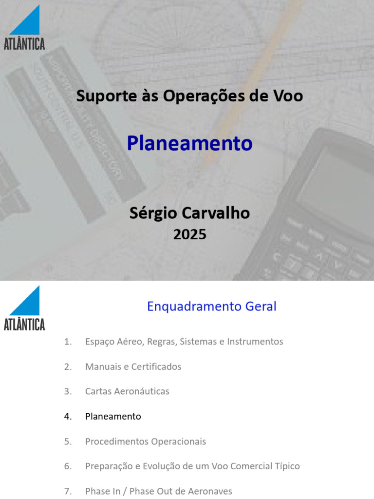 Planejamento e Suporte de Voo | PDF | Voo | Regras de voo por instrumentos
