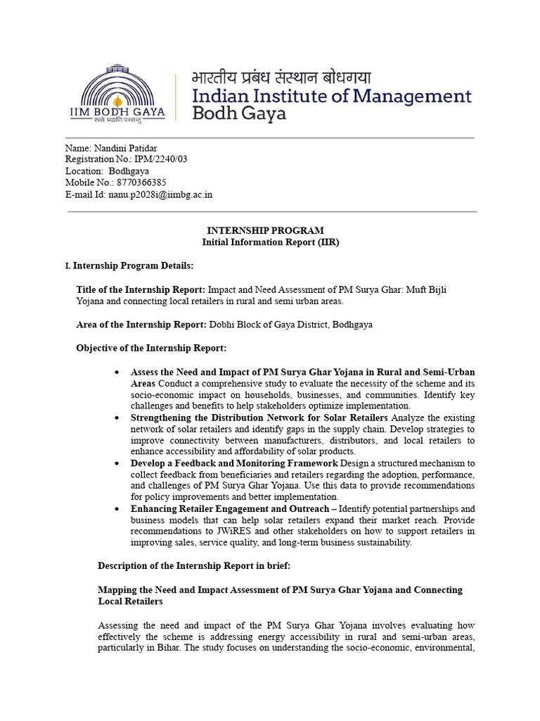 PM Surya Ghar Yojana Impact Assessment | PDF | Retail | Infrastructure