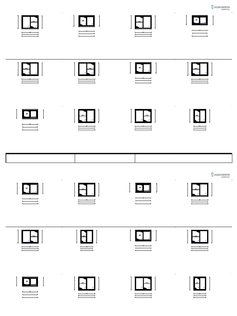 Window and Door Schedule Details | PDF | Window | Glasses