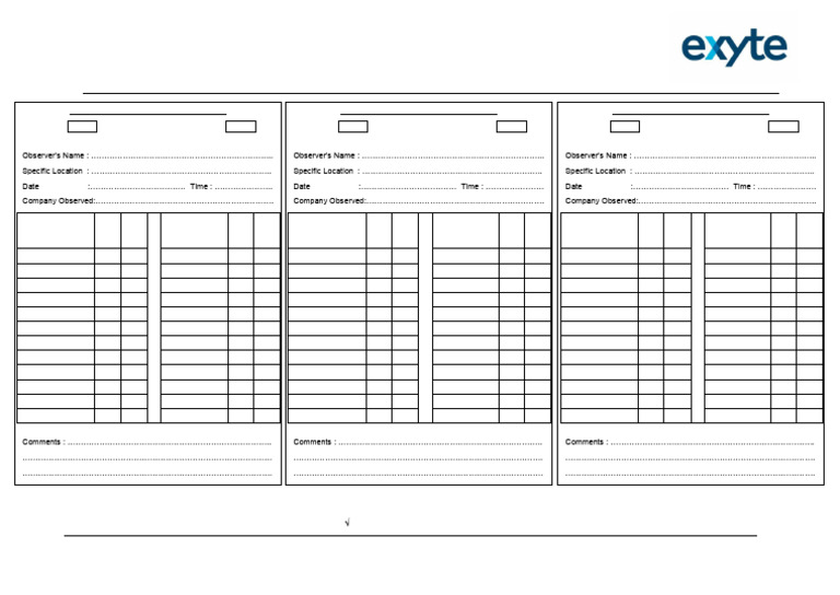 EMY-04-EHS-7429-REC 80 - Safe Behaviour Observation Form | PDF ...