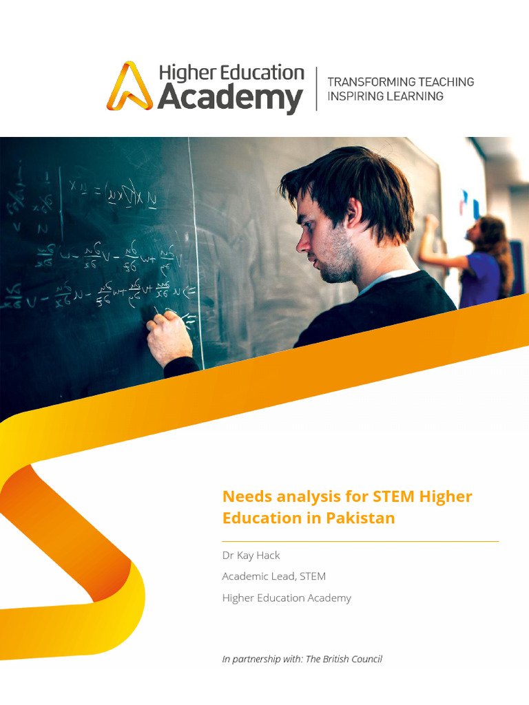 STEM Education Needs in Pakistan Analysis | PDF | Science, Technology ...