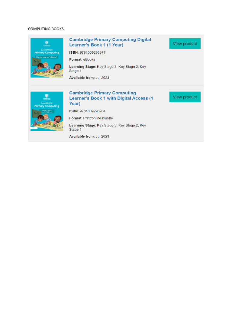 Computing Books | PDF