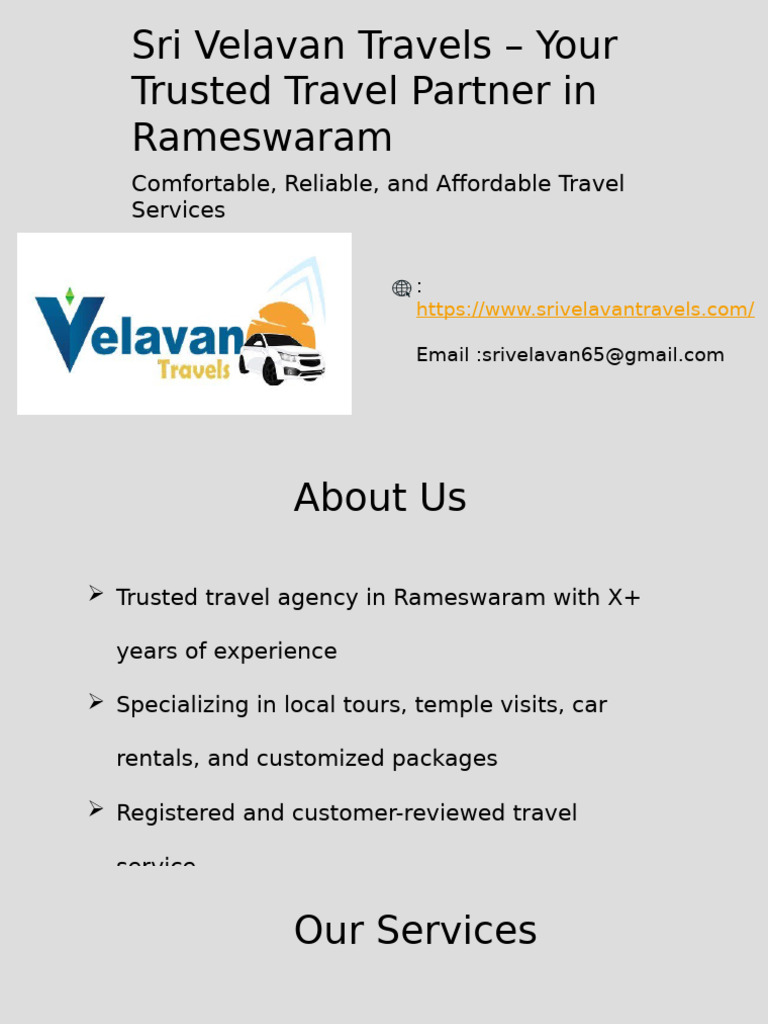Velavan Travels | PDF
