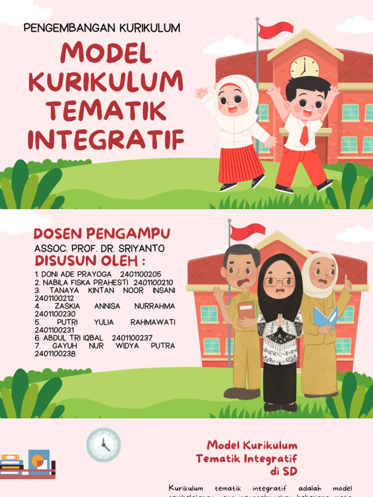 Model Kurikulum Tematik Integratif SD | PDF