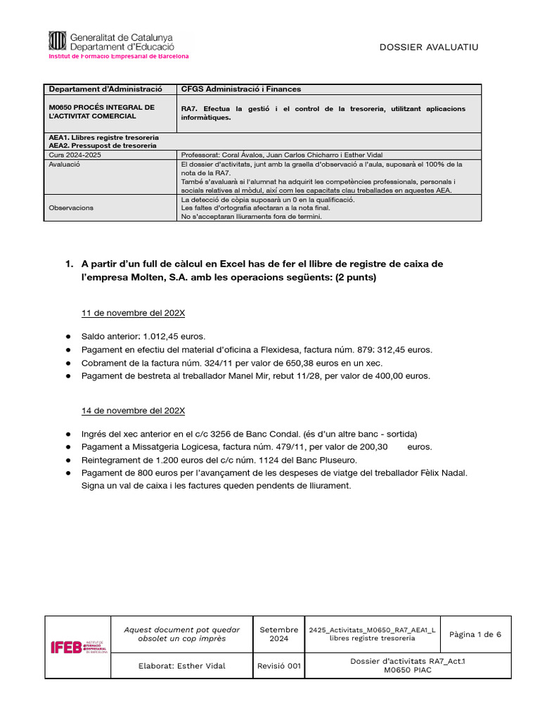 2425 Activitats M0650 RA7 AEA1 A01 Alumne | PDF