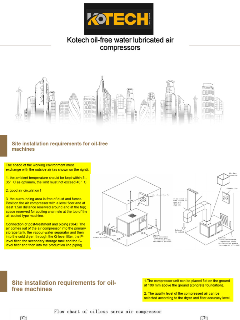 Kotech Compressor Installation Guide | PDF | Valve | Water