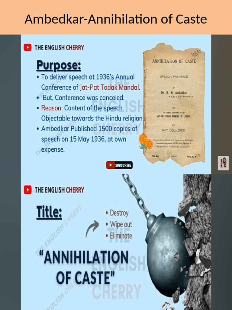 Ambedkar and Caste | PDF