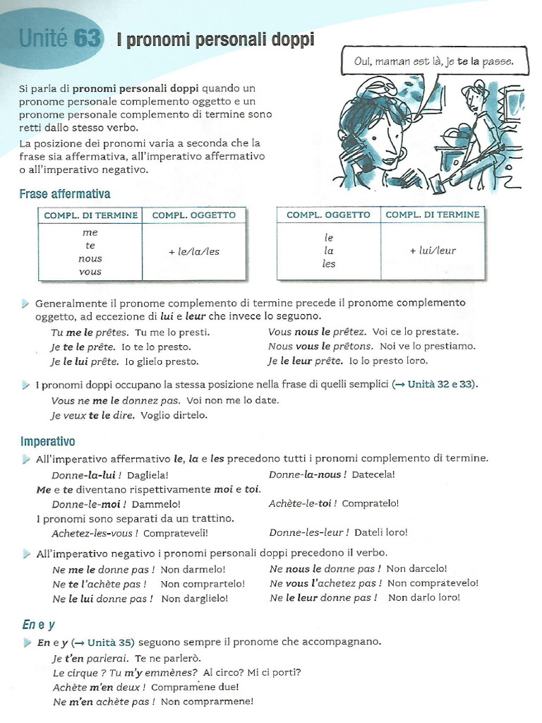 Les Pronoms Doubles Pdf
