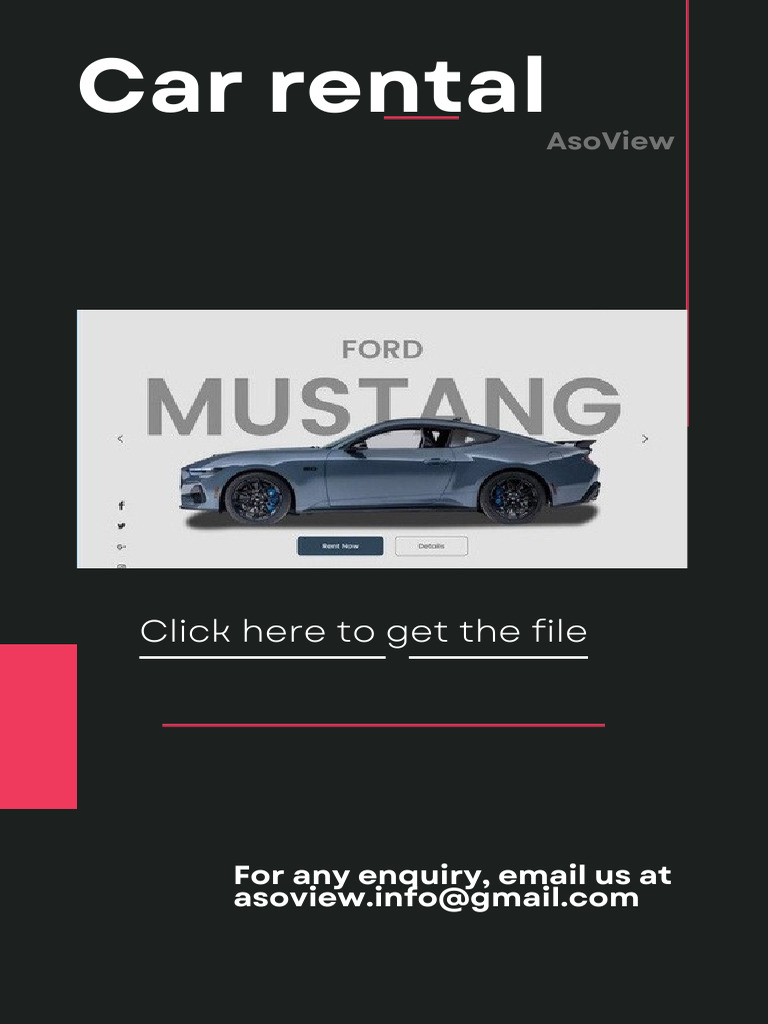 Car Rental: Click Here To Get The File | PDF