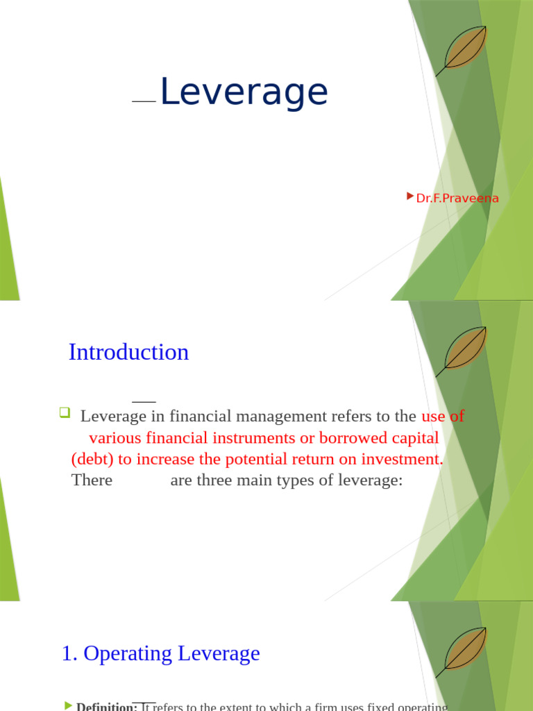 Leverage III | PDF