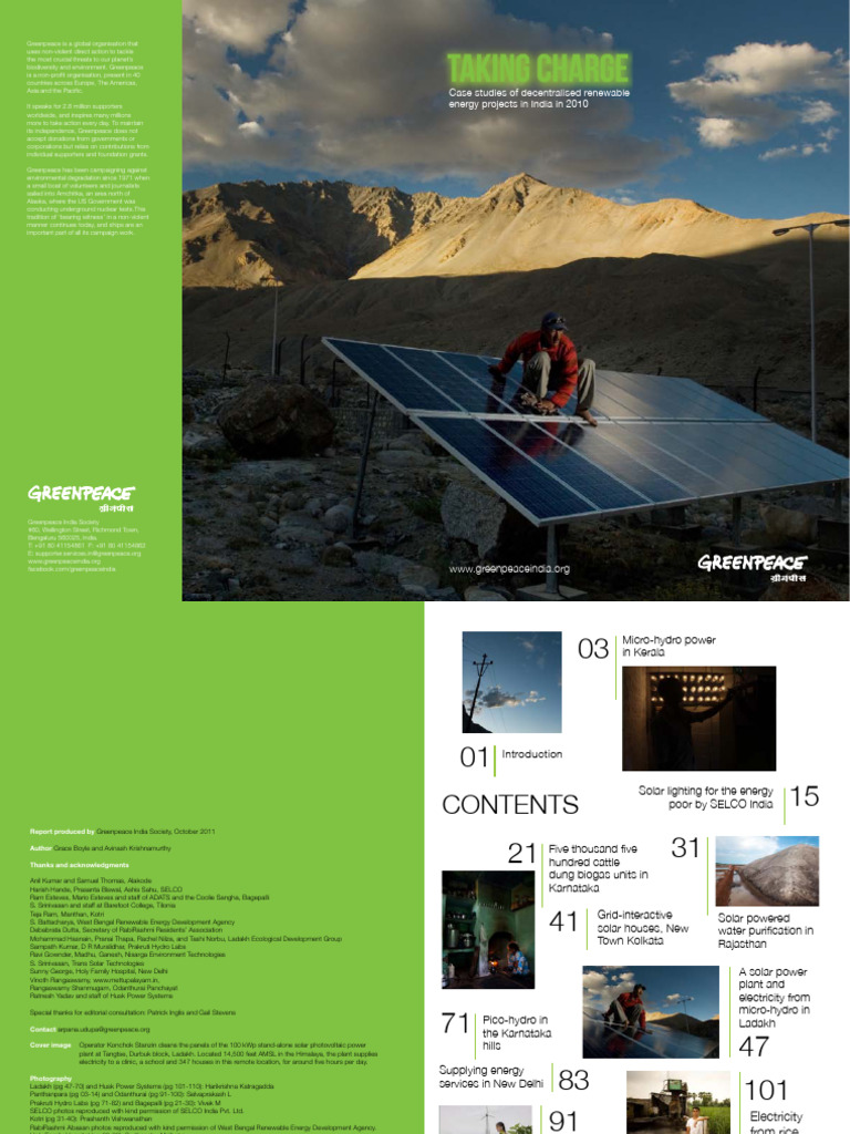 Decentralized Renewable Energy in India | PDF | Power Station ...