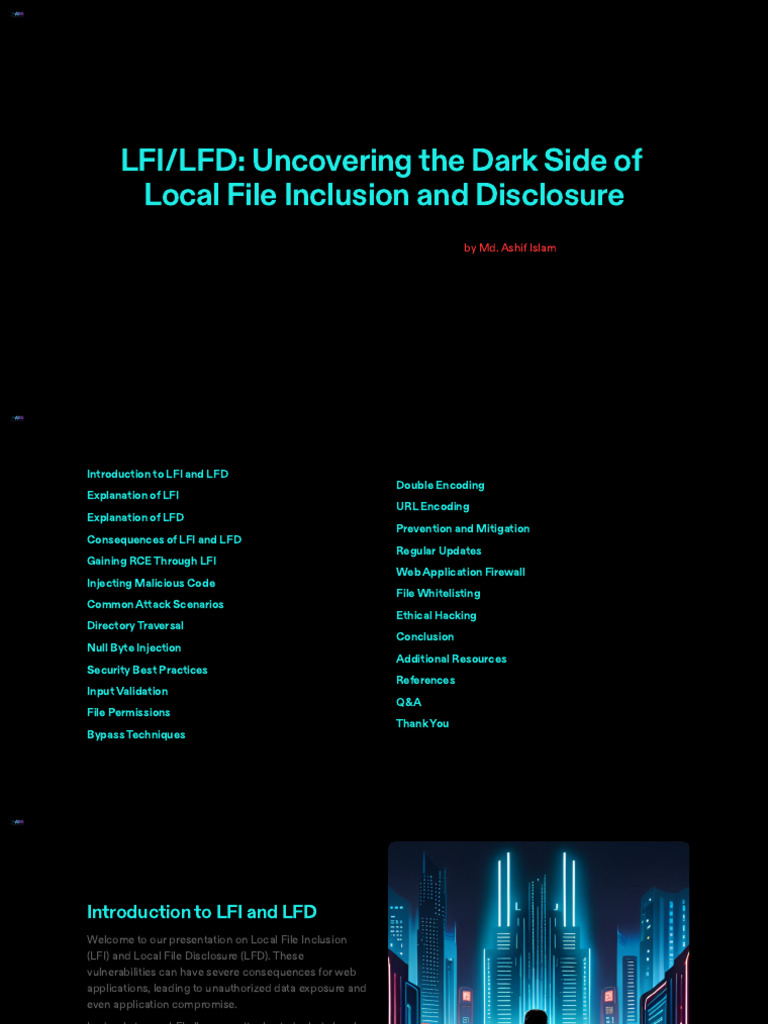 LFI and LFD: Security Risks Explained | PDF | Exploit (Computer ...