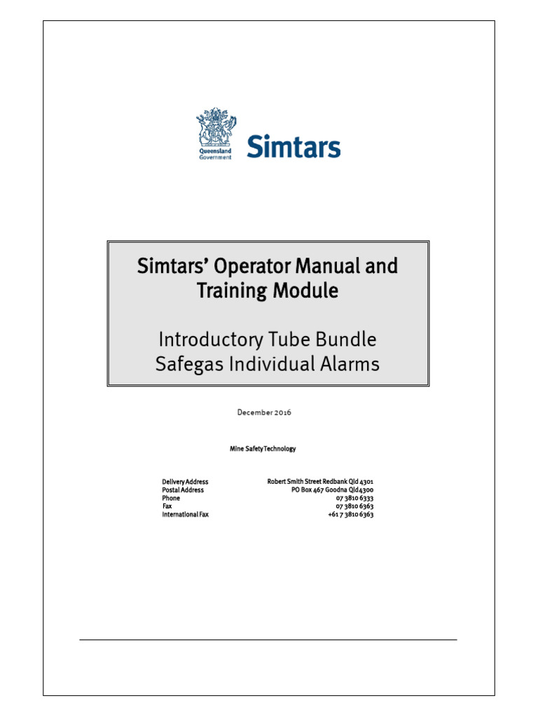 Intro to Safegas System Operations | PDF | Login | Carbon