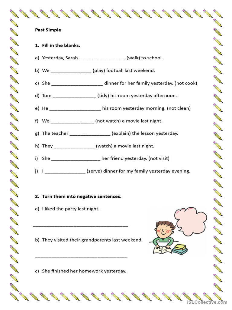 Past Simple With Regular Verbs, Negation and Interrogative | PDF