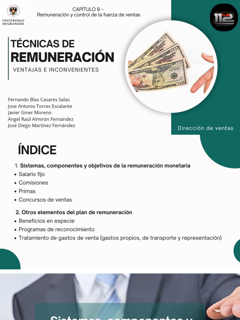 Remuneración y técnicas de ventas | PDF | Business | Salario