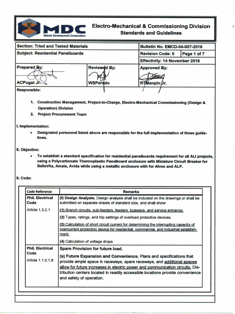 EMCD 04-007-2016 Residential Panelboards | PDF