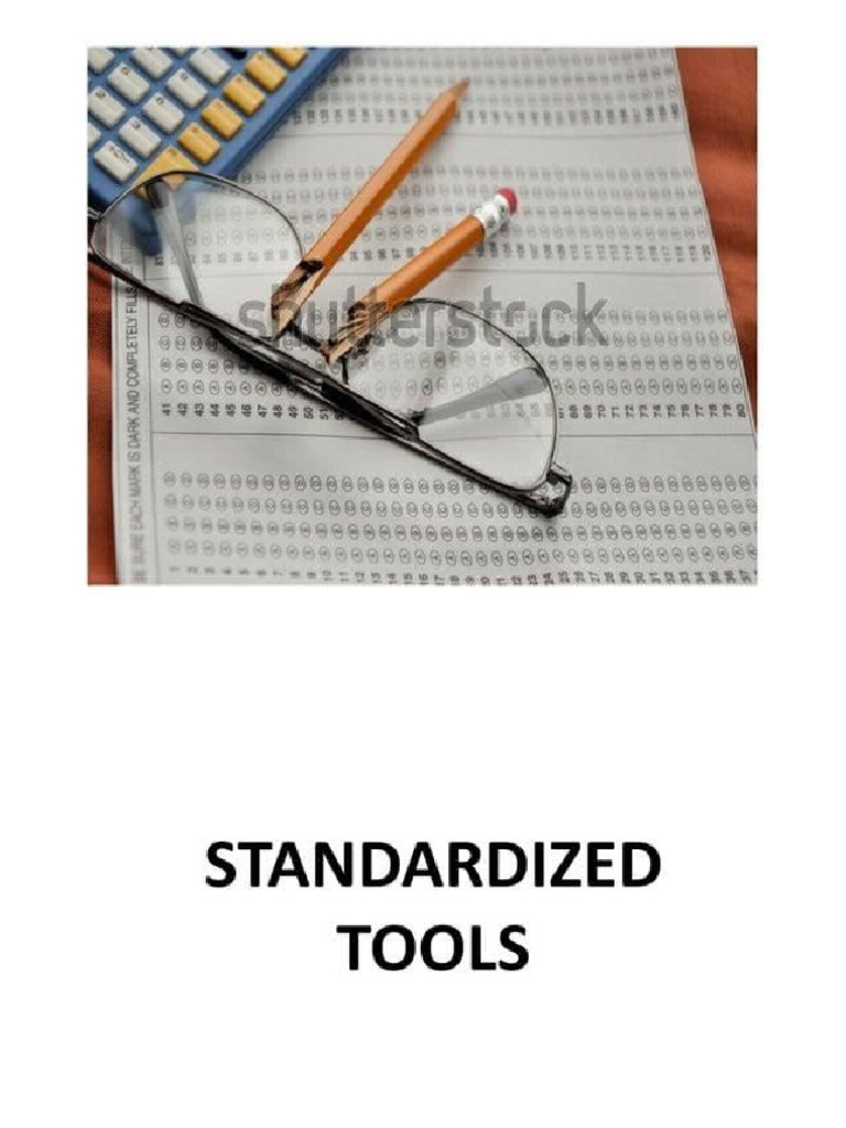 Standardized Tools | PDF