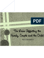 The Laws Affecting The Family, Couple and The Child - Elective 01