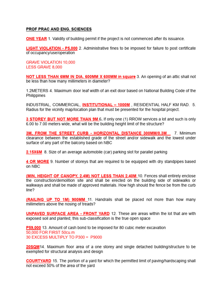 Philippine Building Code Compliance Guide | PDF | Framing (Construction ...
