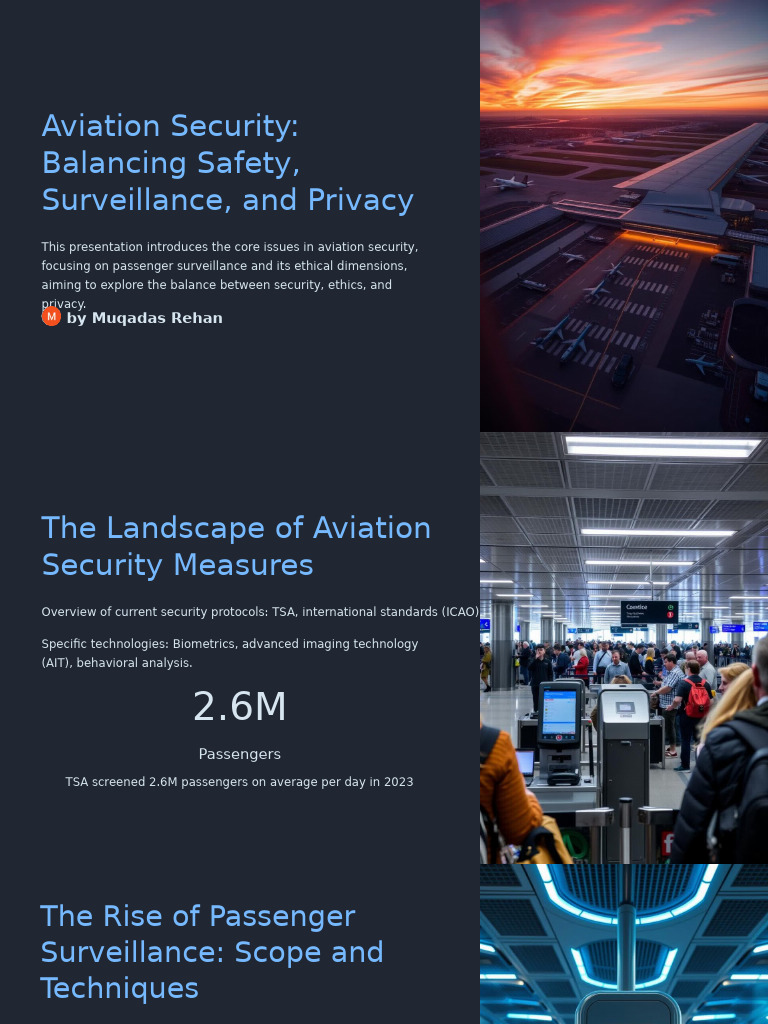Aviation Security Balancing Safety Surveillance and Privacy | PDF ...