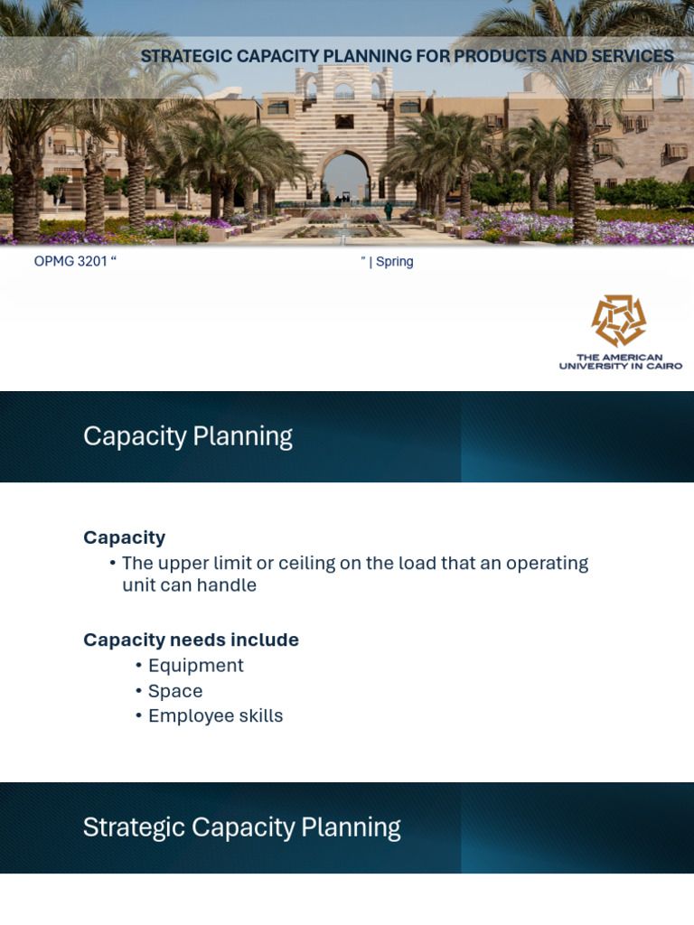 Chapter 5 (Capacity Planning) | PDF | Business | Economies