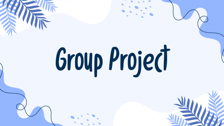 Blue and White Abstract Group Project Presentation | PDF