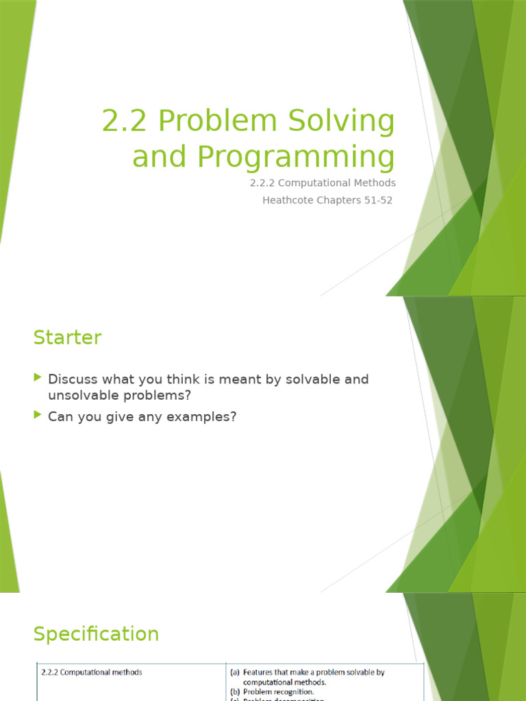 L1 Solvable Problems | PDF | Algorithms | Use Case