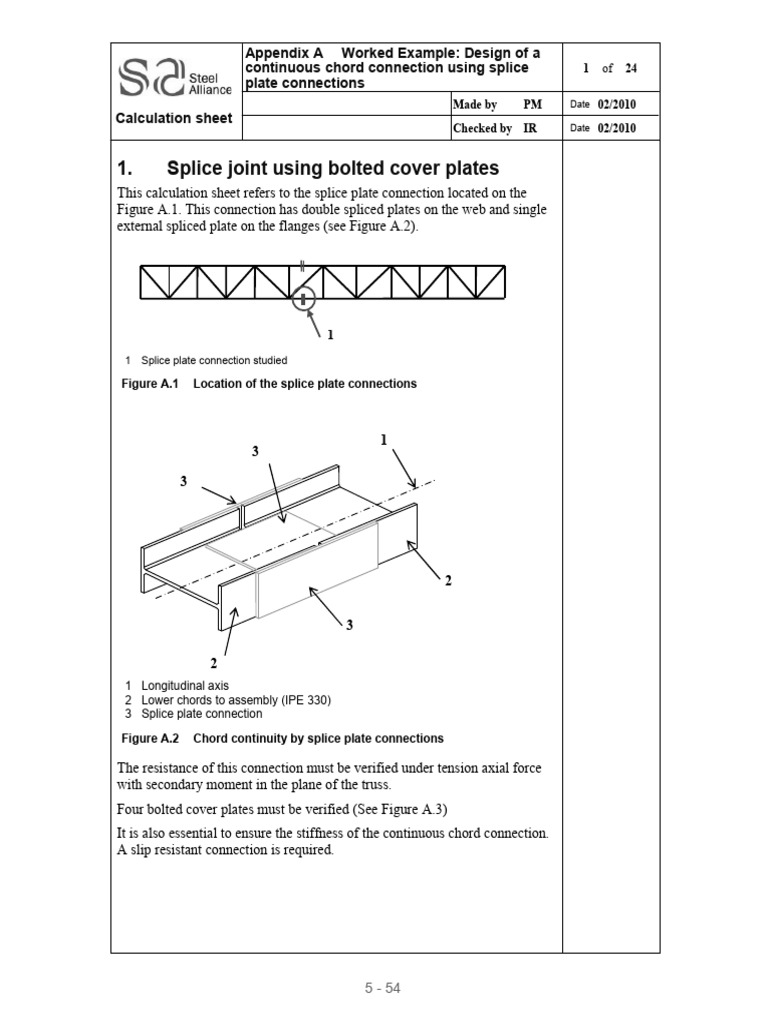 Design of Truss Splice Plate Connections | PDF | Truss | Screw