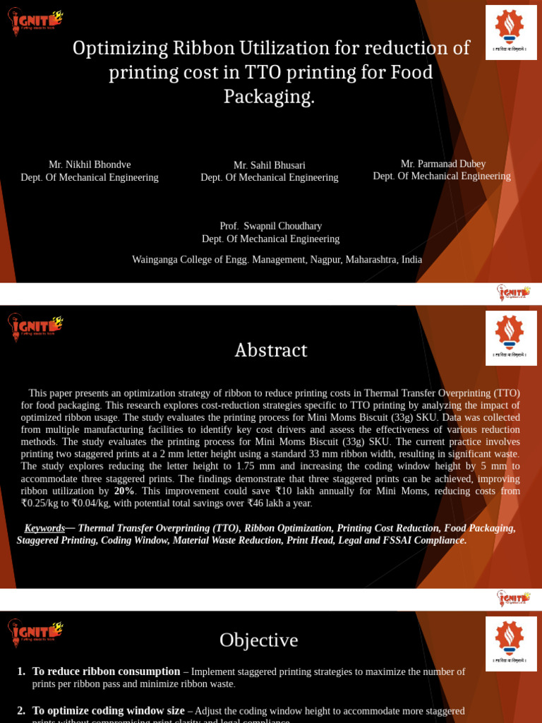 Optimizing Ribbon Utilization | PDF